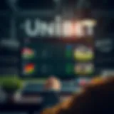 An overview of the Unibet Open platform interface showcasing various betting options