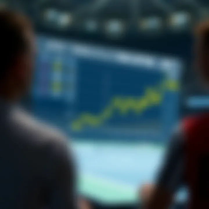 Graph showing trends in tennis betting