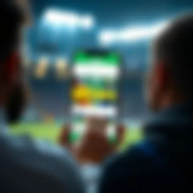 An illustration representing user engagement on the bet365 mobile app
