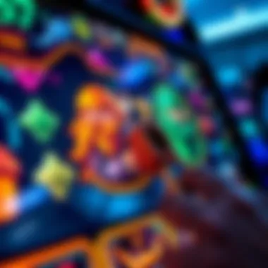 Close-up of the vibrant and engaging game interface