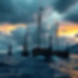 Breathtaking view of Viking ships sailing under a dramatic sky